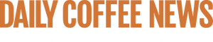 Orange text reads DAILY COFFEE NEWS above smaller white text that says BY ROAST MAGAZINE on a black background.