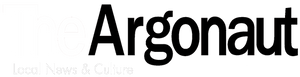 Logo for The Argonaut with the tagline Local News & Culture; The is in bold white, and Argonaut is in thin black text on a transparent background.