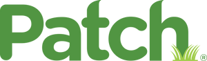 The word Patch is written in bold green letters, with the h resembling blades of grass. A small registered trademark symbol appears at the bottom right.