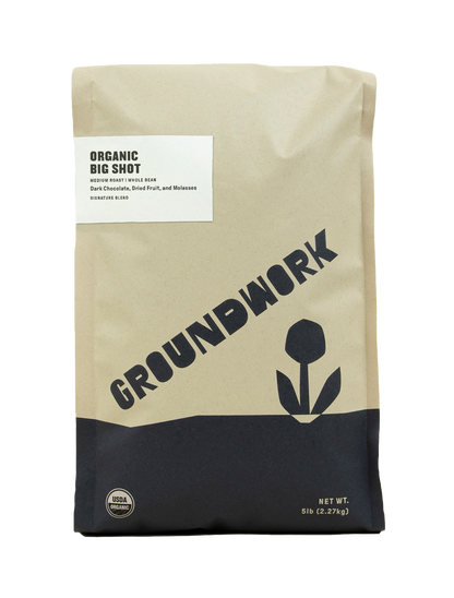 Organic Big Shot Medium roast 5lb bag