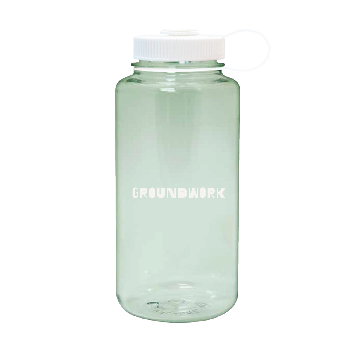 Earth Day 32oz Nalgene with Groundwork logo and white cap